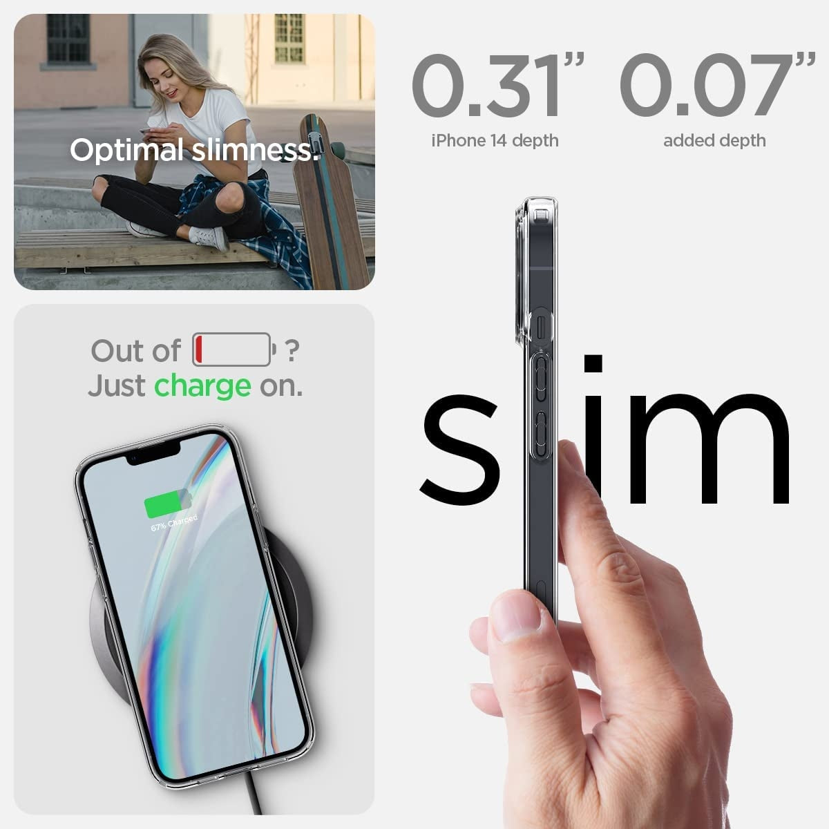 Spigen Crystal Pack - Σετ Θήκη Σιλικόνης & 2 x Tempered Glass - Apple iPhone 15 Plus / 14 Plus - Crystal Clear (ACS04922)