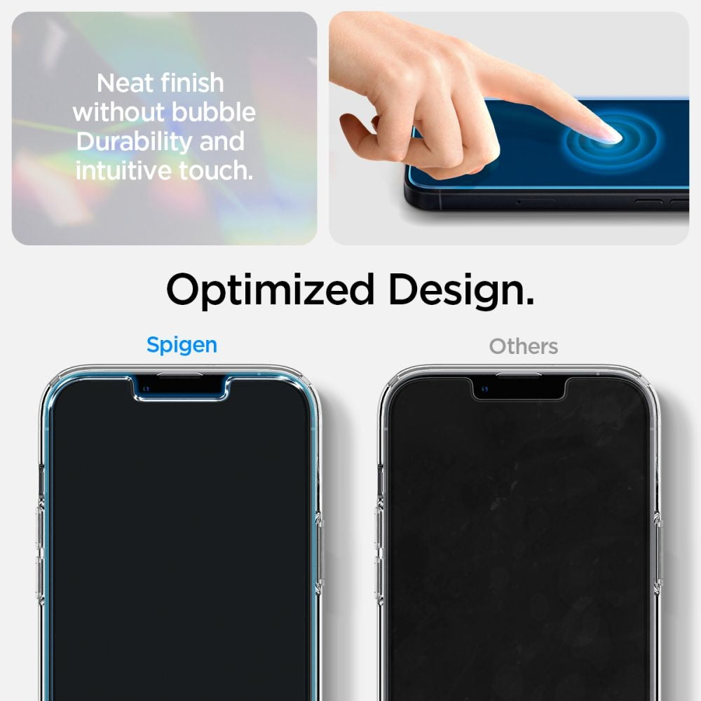 Spigen Crystal Pack - Σετ Θήκη Σιλικόνης & 2 x Tempered Glass - Apple iPhone 15 Plus / 14 Plus - Crystal Clear (ACS04922)