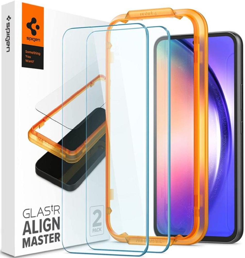 Spigen GLAS.tR ALIGNmaster - Αντιχαρακτικό Γυάλινο Tempered Glass Samsung Galaxy A54 - 2 Τεμάχια (AGL05966)