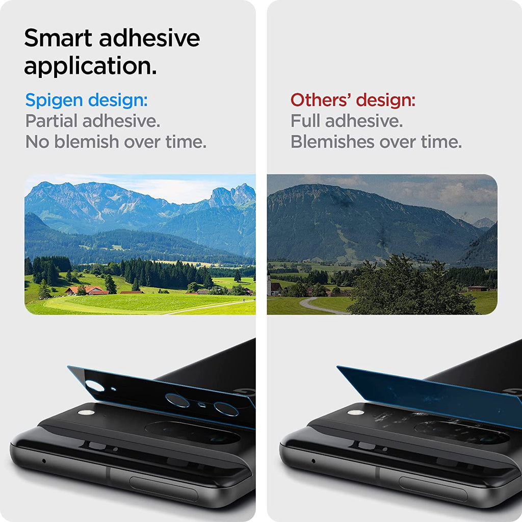 Spigen GLAS.tR EZ Fit OPTIK Lens Protector - Αντιχαρακτικό Προστατευτικό Γυαλί για Φακό Κάμερας Google Pixel 7 - 2 Τεμάχια - 