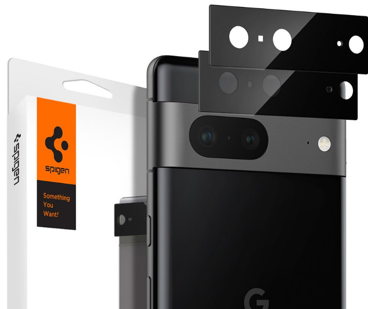 Spigen GLAS.tR EZ Fit OPTIK Lens Protector - Αντιχαρακτικό Προστατευτικό Γυαλί για Φακό Κάμερας Google Pixel 7 - 2 Τεμάχια - 