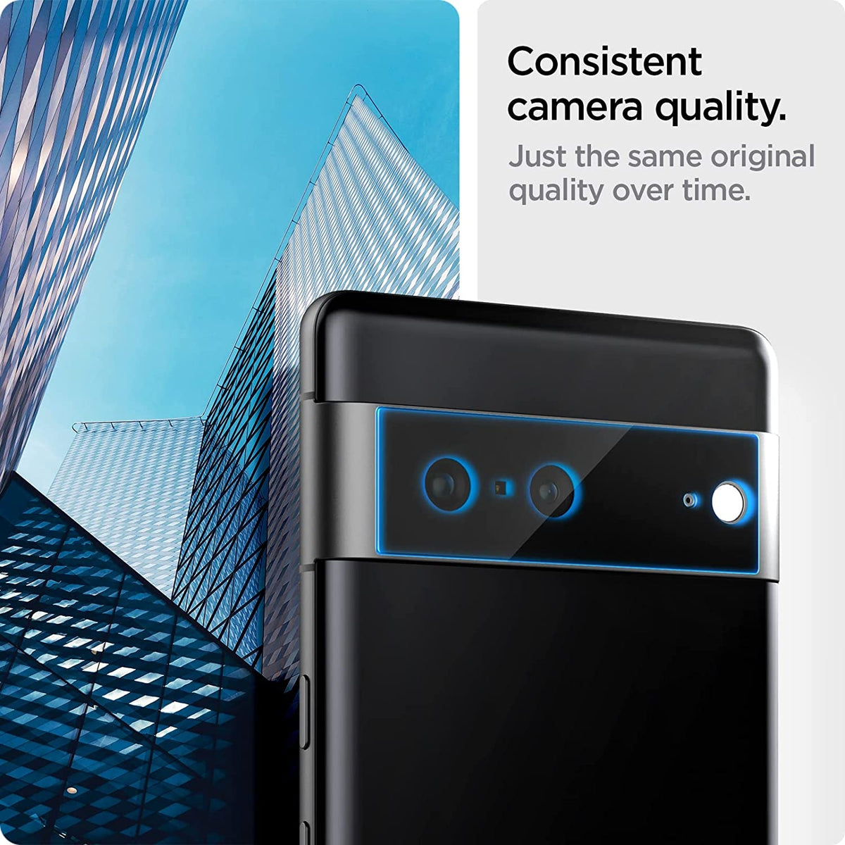 Spigen GLAS.tR EZ Fit OPTIK Lens Protector - Αντιχαρακτικό Προστατευτικό Γυαλί για Φακό Κάμερας Google Pixel 7 - 2 Τεμάχια - 