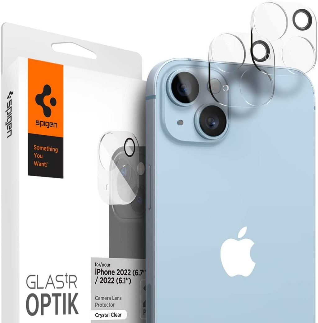 Spigen GLAS.tR OPTIK Camera Lens Protector - Αντιχαρακτικό Προστατευτικό Γυαλί για Φακό Κάμερας Apple iPhone 14 / 14 Plus - 2