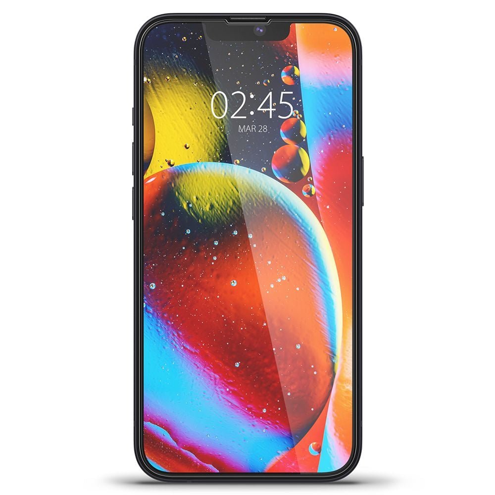 Spigen GLAS.tR Slim HD - Αντιχαρακτικό Fullface Γυάλινο Tempered Glass - Apple iPhone 17e / 16e / 14 / 13 / 13 Pro - Black (A