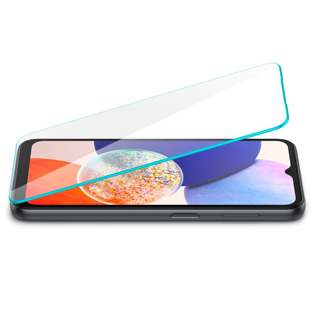 Spigen GLAS.tR Slim Premium Tempered Glass - Αντιχαρακτικό Γυαλί Οθόνης Samsung Galaxy A14 - Clear - 2 Τεμάχια (AGL05971)
