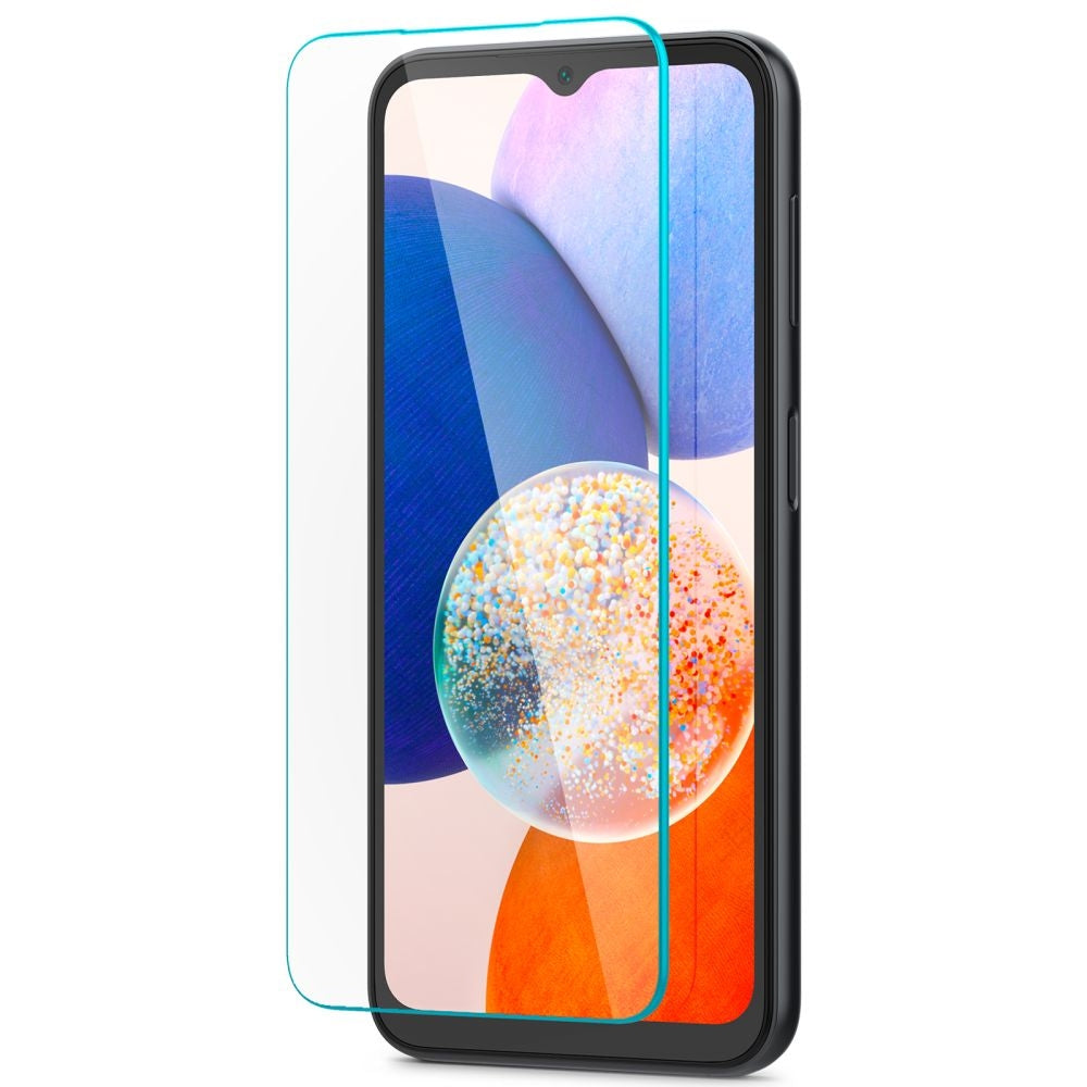 Spigen GLAS.tR Slim Premium Tempered Glass - Αντιχαρακτικό Γυαλί Οθόνης Samsung Galaxy A14 - Clear - 2 Τεμάχια (AGL05971)