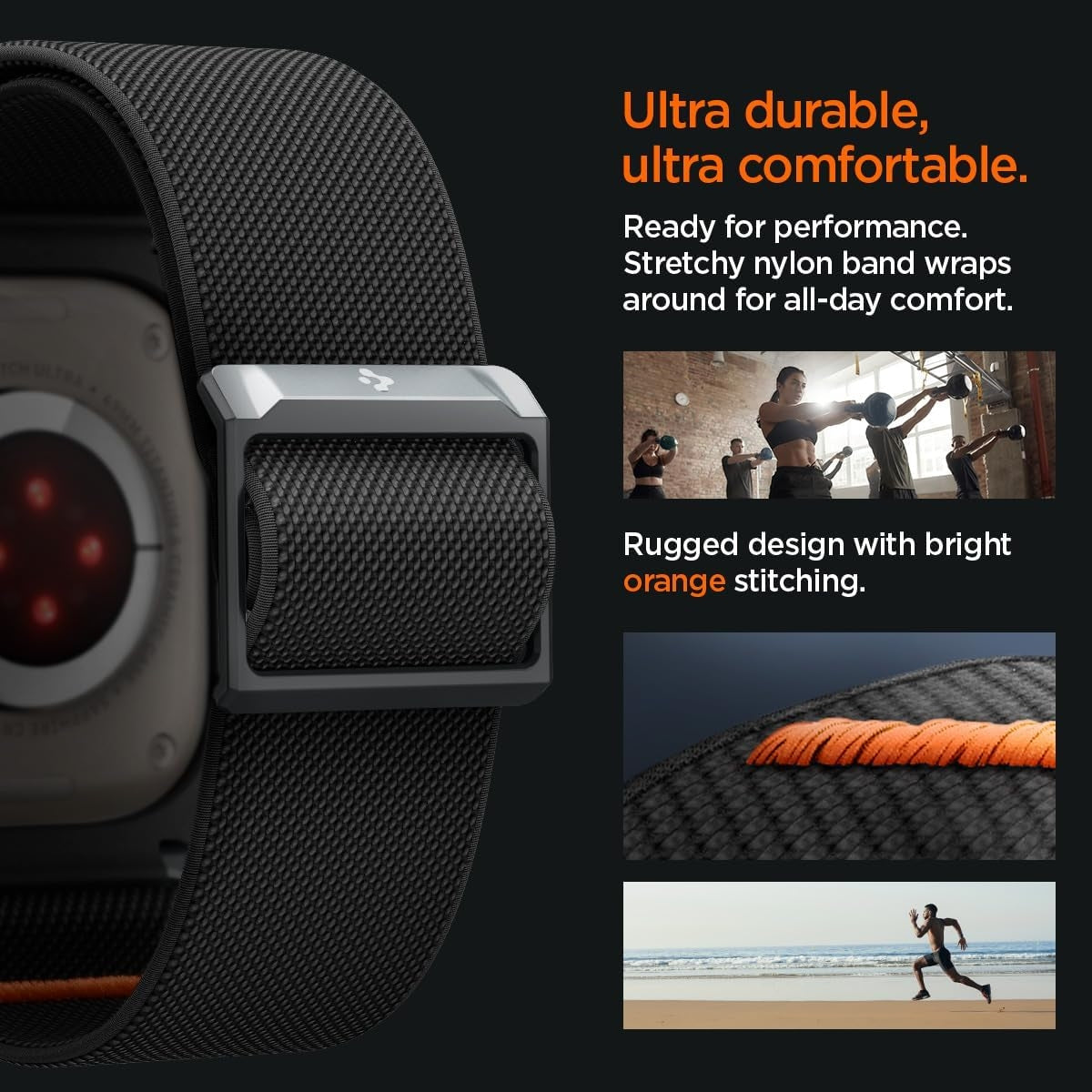 Spigen Lite Fit Pro - Unibody Θήκη με Λουράκι Apple Watch Ultra 3 / Ultra 2 / Ultra 1 49mm - Matte Black (ACS07104)