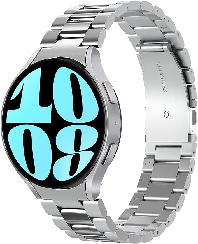 Spigen Modern Fit 316L - Λουράκι από Premium Ανοξείδωτο Ατσάλι - Samsung Galaxy Watch 6 44mm - Silver (AMP06498)