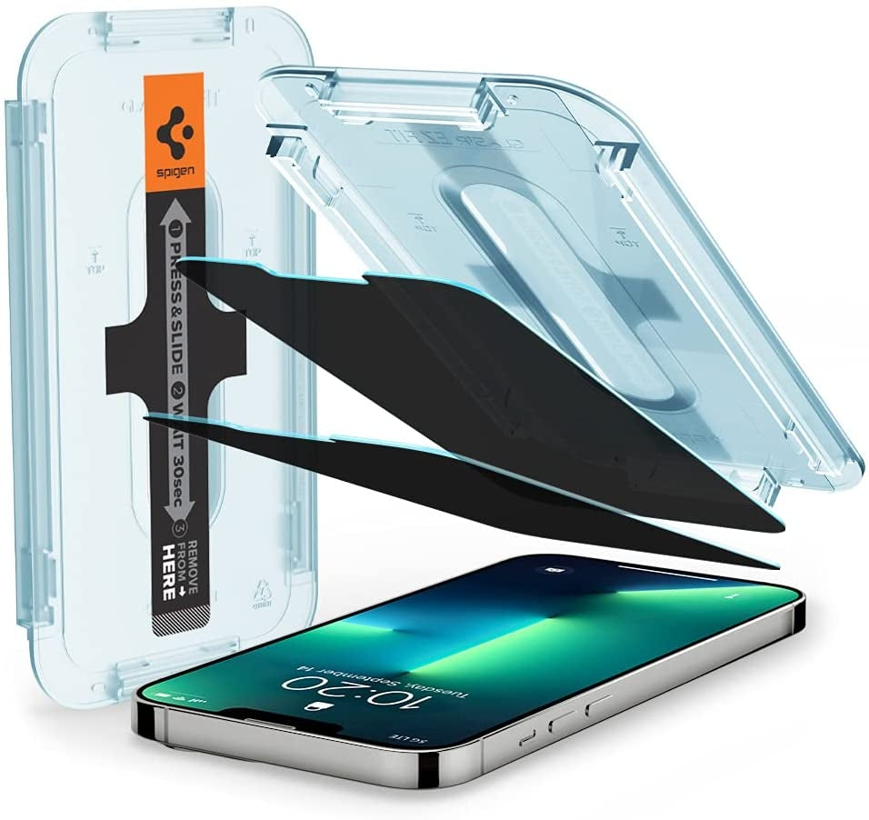 Spigen Privacy Tempered Glass GLAS.tR EZ Fit - Αντιχαρακτικό Γυαλί Προστασίας Απορρήτου Οθόνης Apple iPhone 17e / 16e / 14 / 