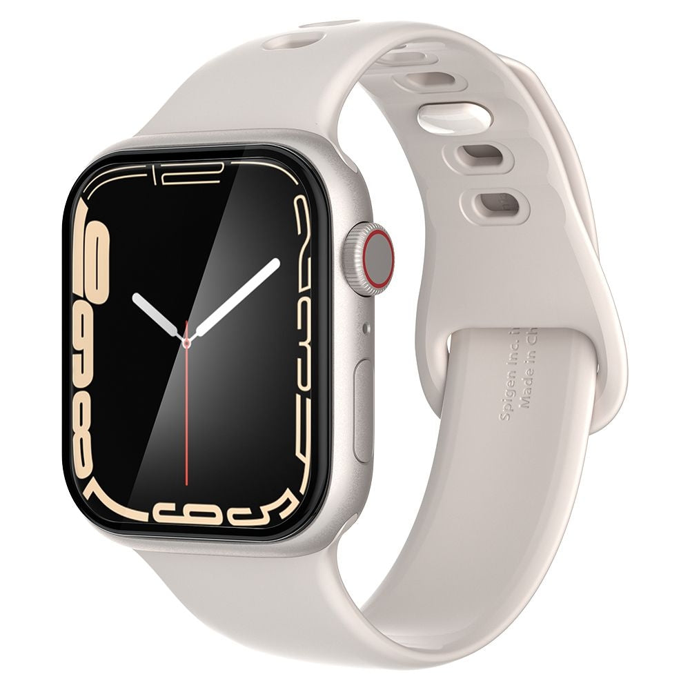 Spigen ProFlex "EZ FIT" Tempered Glass - Fullface Αντιχαρακτικό Γυαλί Οθόνης Apple Watch 9 / 8 / 7 45mm - 2 Τεμάχια (AFL04051