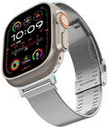 Λουράκι Apple Watch Ultra/SE/11/10/9/8/7/6/5/4 (49/46/45/44mm) - Spigen Sleek Link από Ανοξείδωτο Ατσάλι - Silver (AMP07224)