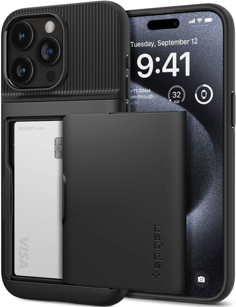 Spigen Slim Armor CS Θήκη Apple iPhone 15 Pro - Black (ACS06728)