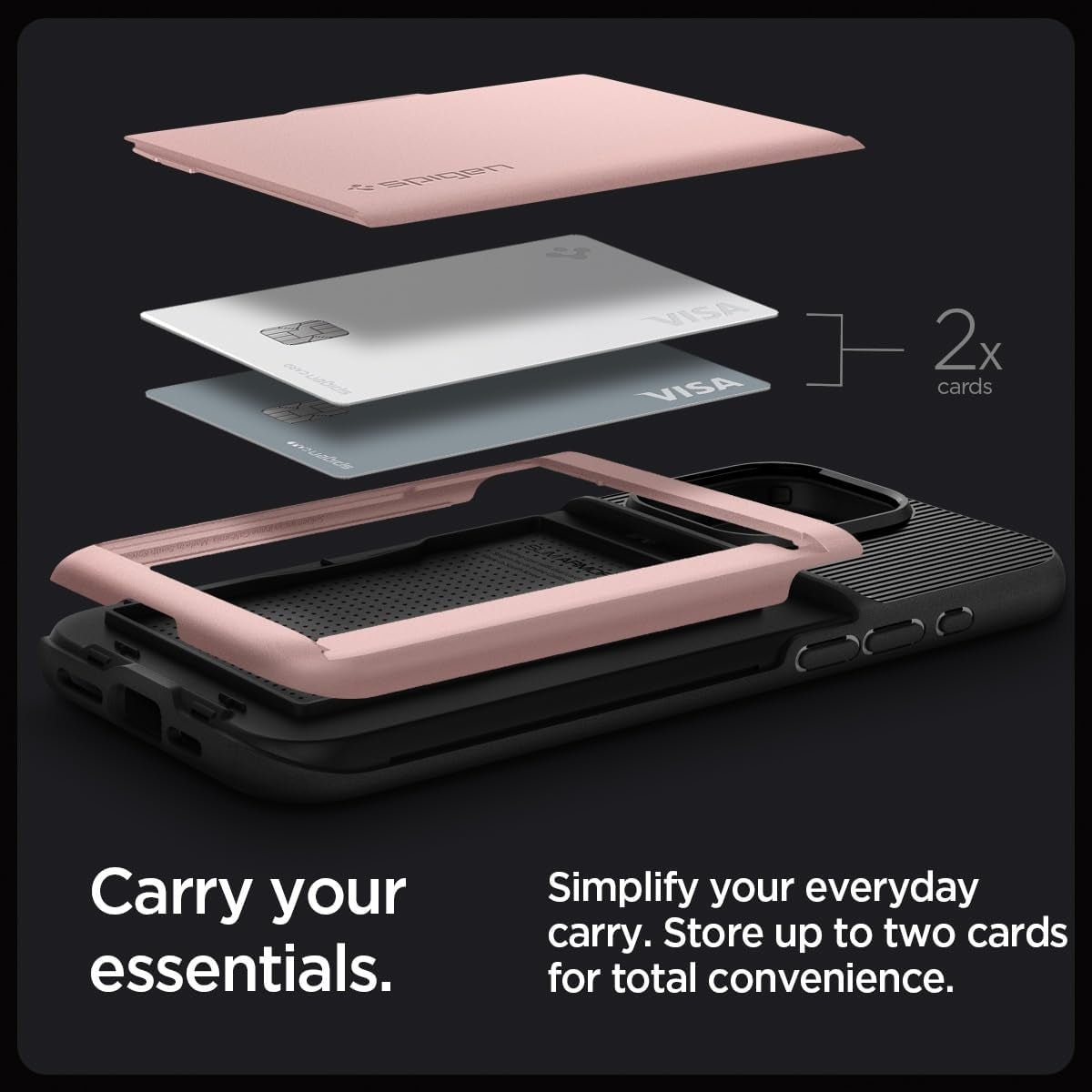 Spigen Slim Armor CS Θήκη Apple iPhone 15 Pro - Rose Gold (ACS06729)