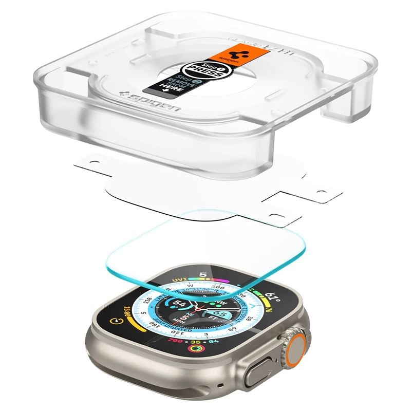Spigen Tempered Glass GLAS.tR EZ Fit - Αντιχαρακτικό Γυαλί Οθόνης Apple Watch Ultra 4 / Ultra 3 / Ultra 2 / Ultra 1 49mm - 2 