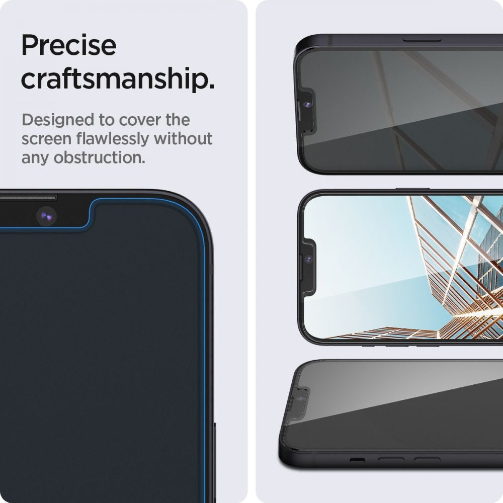 Spigen Tempered Glass GLAS.tR Slim HD Privacy - Αντιχαρακτικό Γυαλί Προστασίας Απορρήτου Οθόνης Apple iPhone 17e / 16e / 14 /