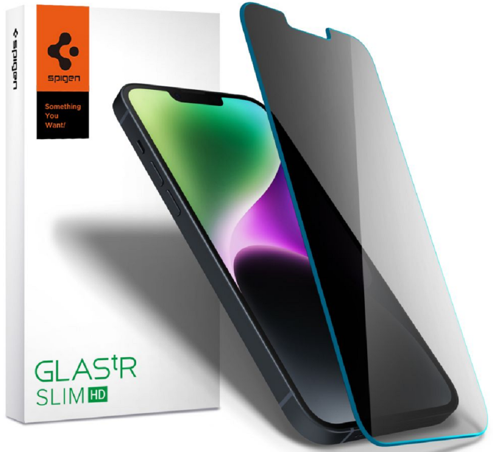 Spigen Tempered Glass GLAS.tR Slim HD Privacy - Αντιχαρακτικό Γυαλί Προστασίας Απορρήτου Οθόνης Apple iPhone 17e / 16e / 14 /