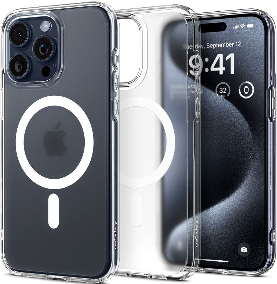 Spigen Ultra Hybrid MagFit - Θήκη MagSafe Apple iPhone 15 Pro - Frost Clear (ACS06719)