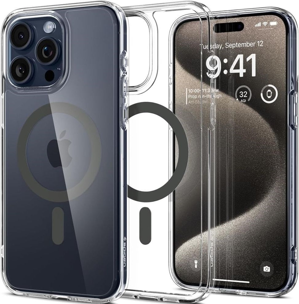 Θήκη Apple iPhone 15 Pro Max - Spigen Ultra Hybrid MagFit με MagSafe - Graphite (ACS06577)
