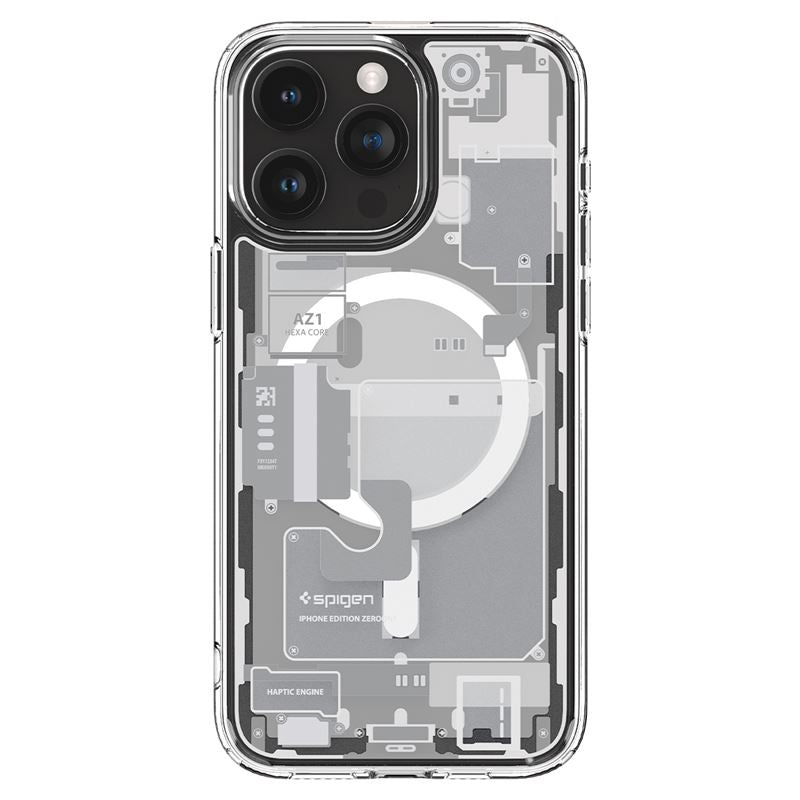 Θήκη Apple iPhone 15 Pro Max - Spigen Ultra Hybrid MagFit με MagSafe - Zero One White (ACS07034)