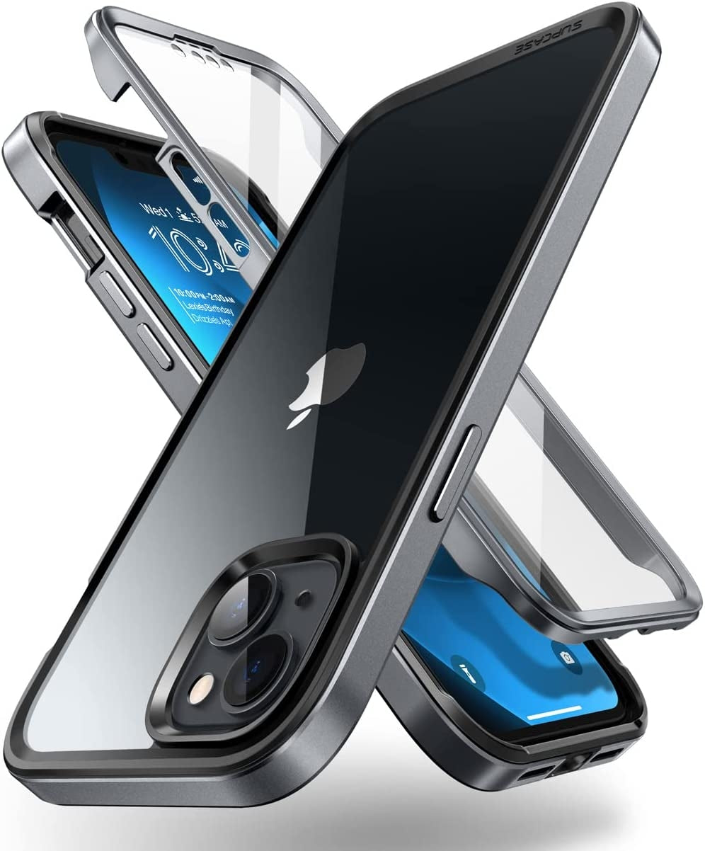 Supcase Unicorn Beetle Edge XT - Διάφανη Ανθεκτική Θήκη - Apple iPhone 15 Plus / 14 Plus - Black (843439119673)