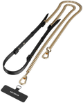 SwitchEasy MagEasy Leather Chain Strap Modern & Strap Card - Μεταλλικό Αποσπώμενο Λουράκι Λαιμού για Θήκες Κινητών iPhone - B