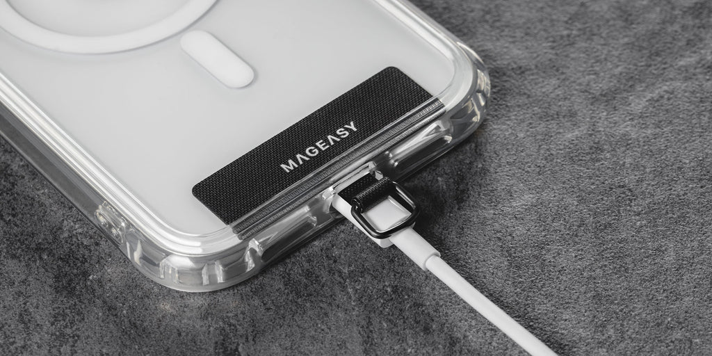 SwitchEasy MagEasy Metal Chain Strap & Strap Card - Μεταλλικό Αποσπώμενο Λουράκι Λαιμού για Θήκες Κινητών iPhone - Silver (MP