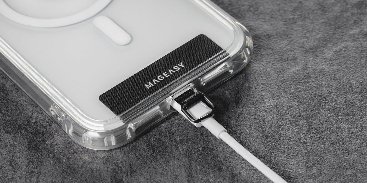 SwitchEasy MagEasy Metal Chain Strap & Strap Card - Μεταλλικό Αποσπώμενο Λουράκι Λαιμού για Θήκες Κινητών iPhone - Silver (MP
