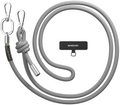 SwitchEasy MagEasy Rope Strap & Strap Card 8.3mm - Αποσπώμενο Λουράκι Λαιμού για Θήκες Κινητών iPhone - Gray (MPHIPH188GR23)