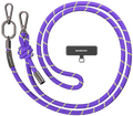 SwitchEasy MagEasy Rope Strap & Strap Card 8.3mm - Αποσπώμενο Λουράκι Λαιμού για Θήκες Κινητών iPhone - Purple / Green (MPHIP