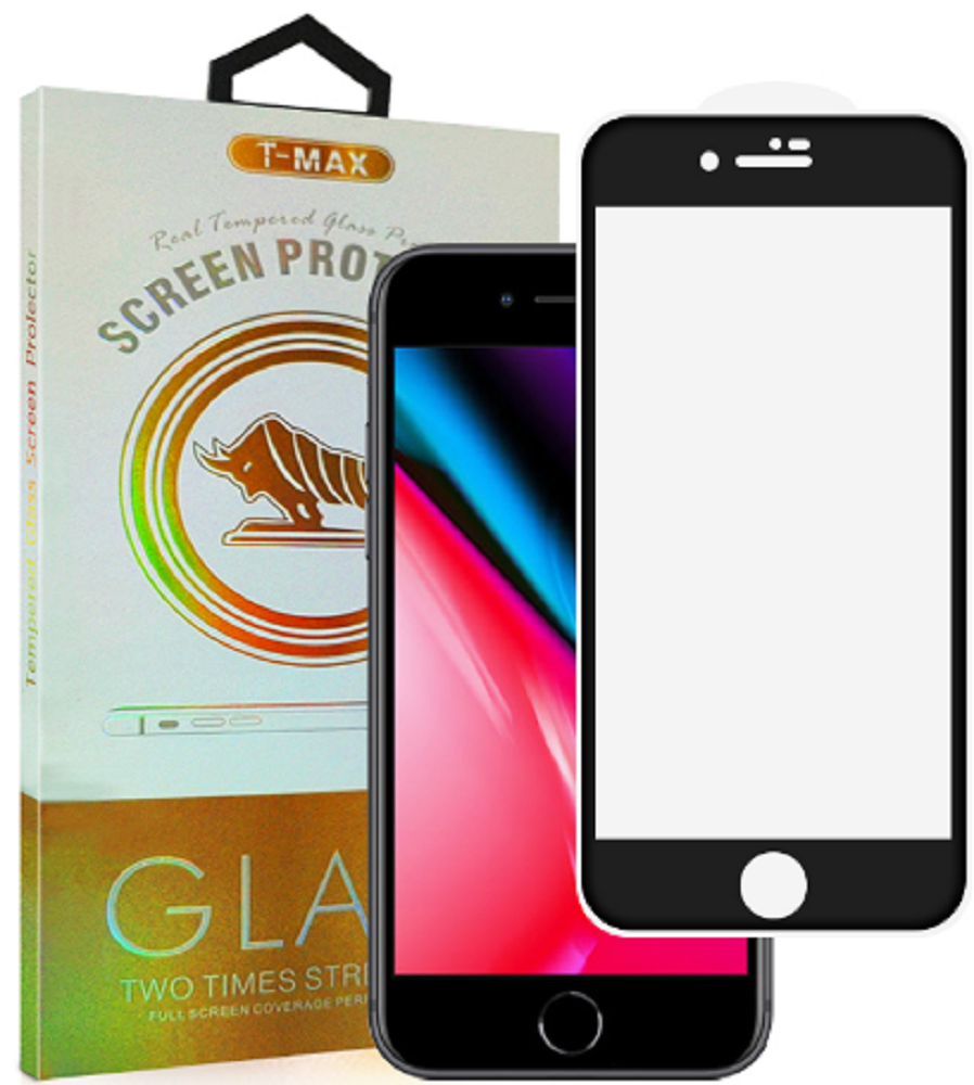T-Max Premium 3D Tempered Glass Full Glue Fluid Despensing - Αντιχαρακτικό Γυαλί Οθόνης Apple iPhone 8 / 7 - Black (520601506