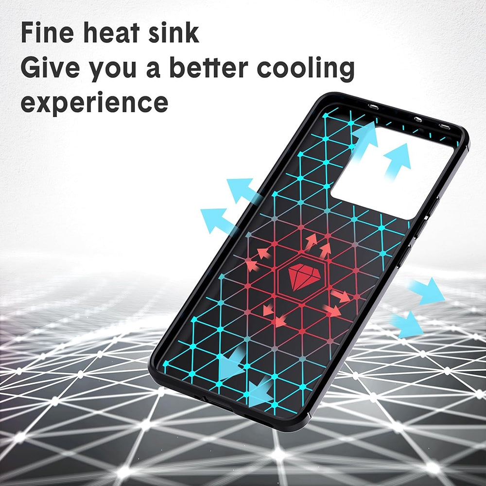 Techsuit Carbon Silicone - Θήκη Σιλικόνης Xiaomi 13T / 13T Pro - Black (5949419069053)