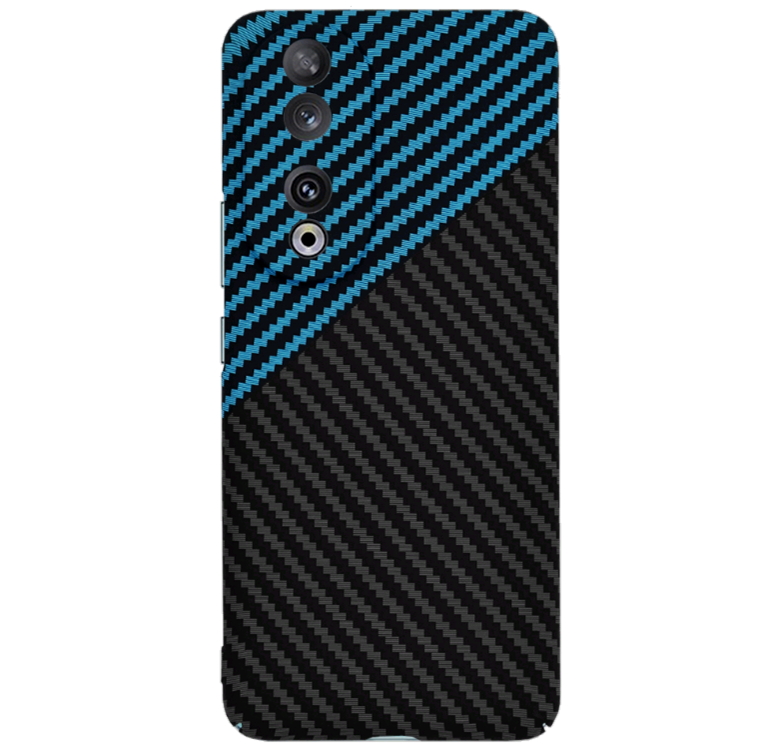 Techsuit Carbonite FiberShell - Σκληρή Θήκη Honor 90 - Blue Pulse (5949419213012)