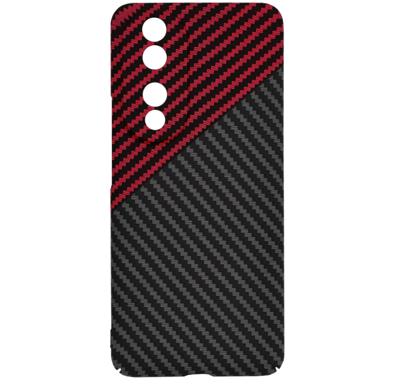 Techsuit Carbonite FiberShell - Σκληρή Θήκη Honor 90 - Red Vortex (5949419212978)