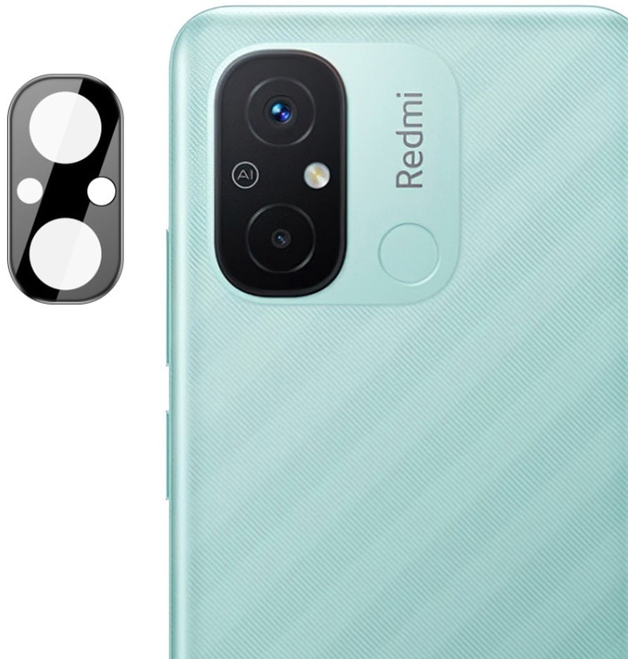 Techsuit Full Camera Tempered Glass - Αντιχαρακτικό Γυαλί Προστασίας για Φακό Κάμερας - Xiaomi Redmi 12C - Black (59494190713