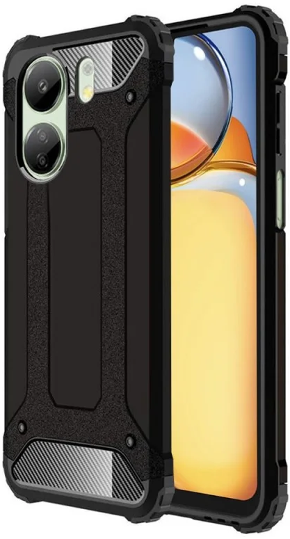 Techsuit Hybrid Armor Θήκη Xiaomi Redmi 13C 4G / Poco C65 - Black (5949419080393)
