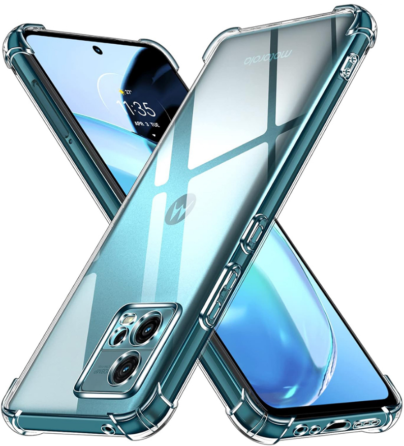 Techsuit Shockproof Clear Silicone - Διάφανη Θήκη Σιλικόνης - Motorola Moto G72 - Clear (5949419082915)