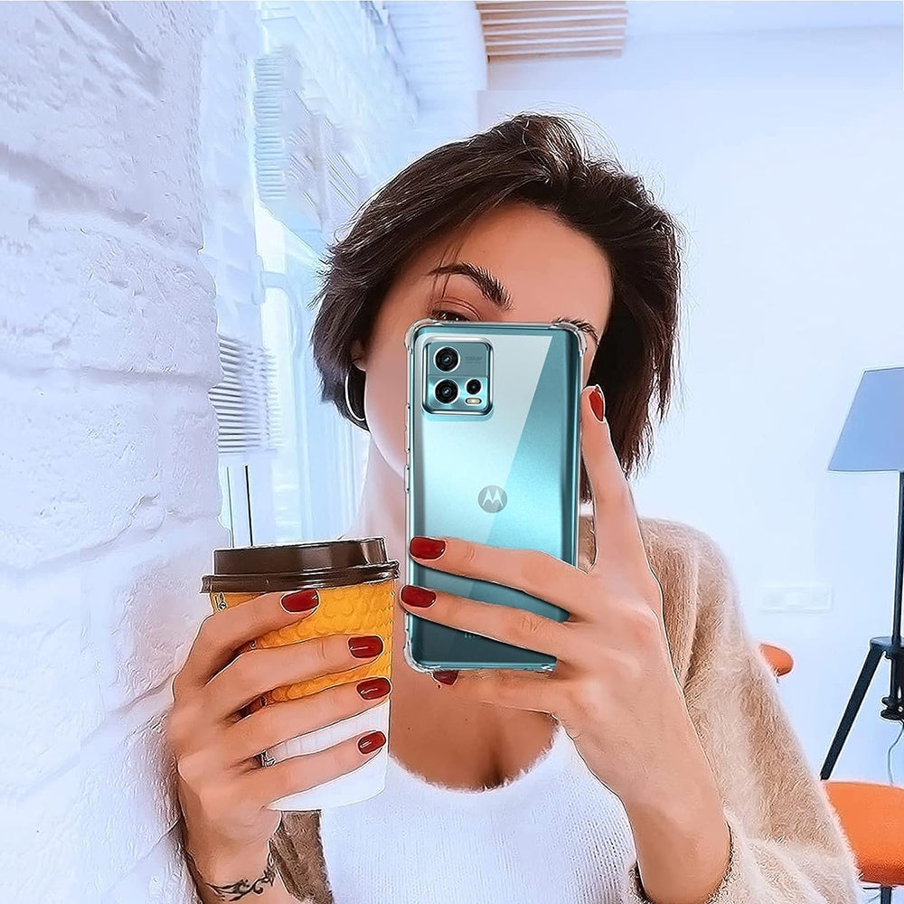 Techsuit Shockproof Clear Silicone - Διάφανη Θήκη Σιλικόνης - Motorola Moto G72 - Clear (5949419082915)