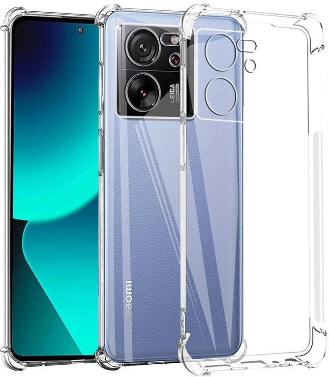 Techsuit Shockproof Clear Silicone - Διάφανη Θήκη Σιλικόνης - Xiaomi 13T / 13T Pro - Clear (5949419083356)