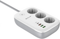 Tellur Wi-Fi Smart Power Strip - Wi-Fi Πολύπριζο με 3 x Υποδοχές Schuko 2500W με Διακόπτη & Καλώδιο 200cm - 3 x USB-A / 1 x T