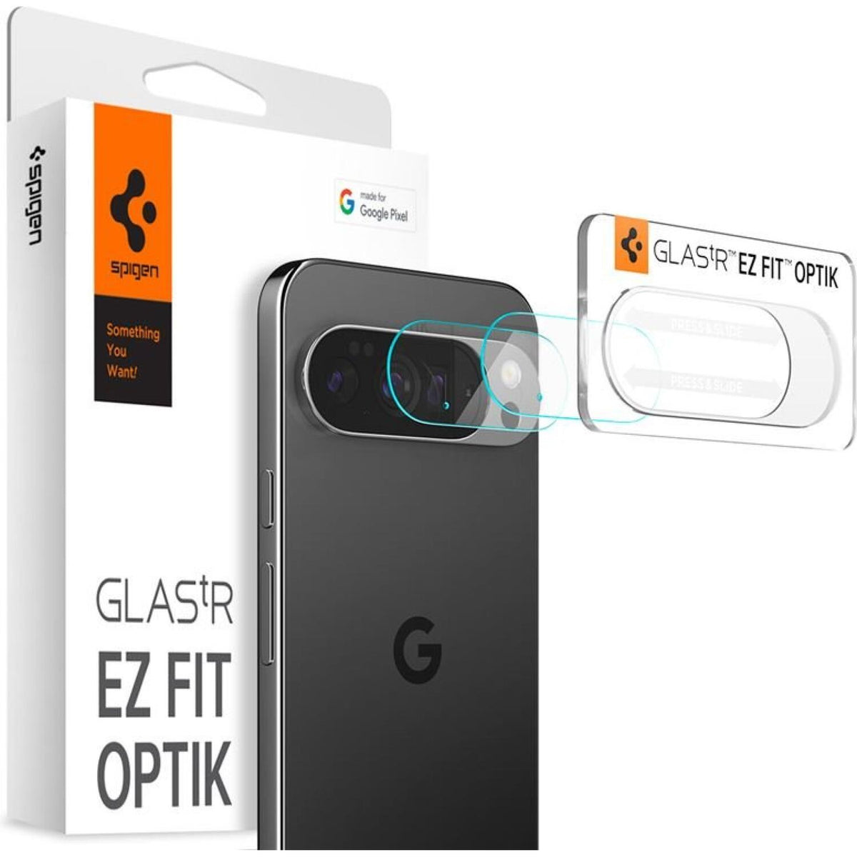 Tempered Glass Google Pixel 10 Pro Spigen GLAS.tR EZ Fit OPTIK Αντιχαρακτικό Γυαλί Προστασίας για Φακό Κάμερας 2 Τεμάχια - Cr