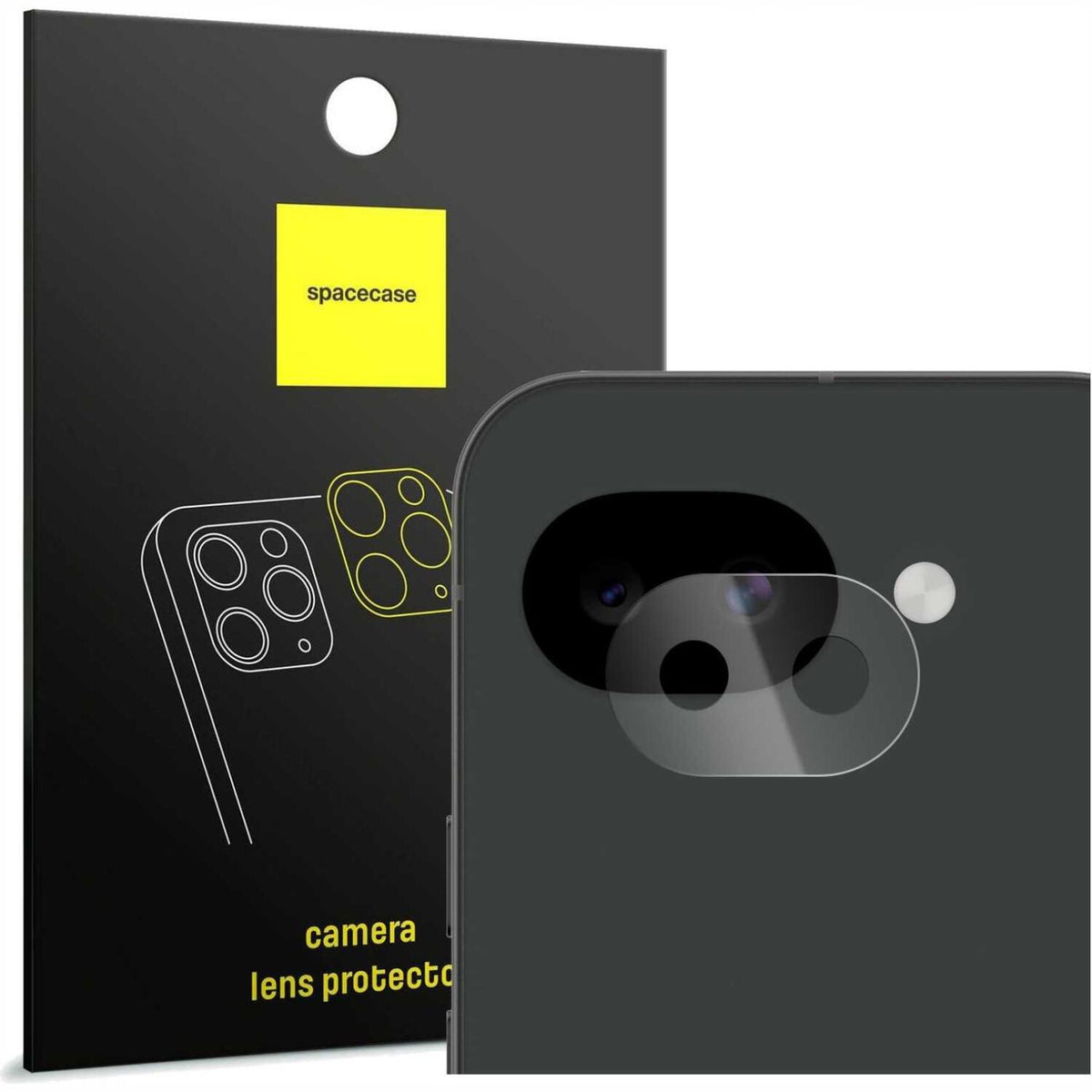 Tempered Glass Google Pixel 10a Spacecase Camera Glass Lens Protector Αντιχαρακτικό Γυαλί Προστασίας για Φακό Κάμερας - Trans