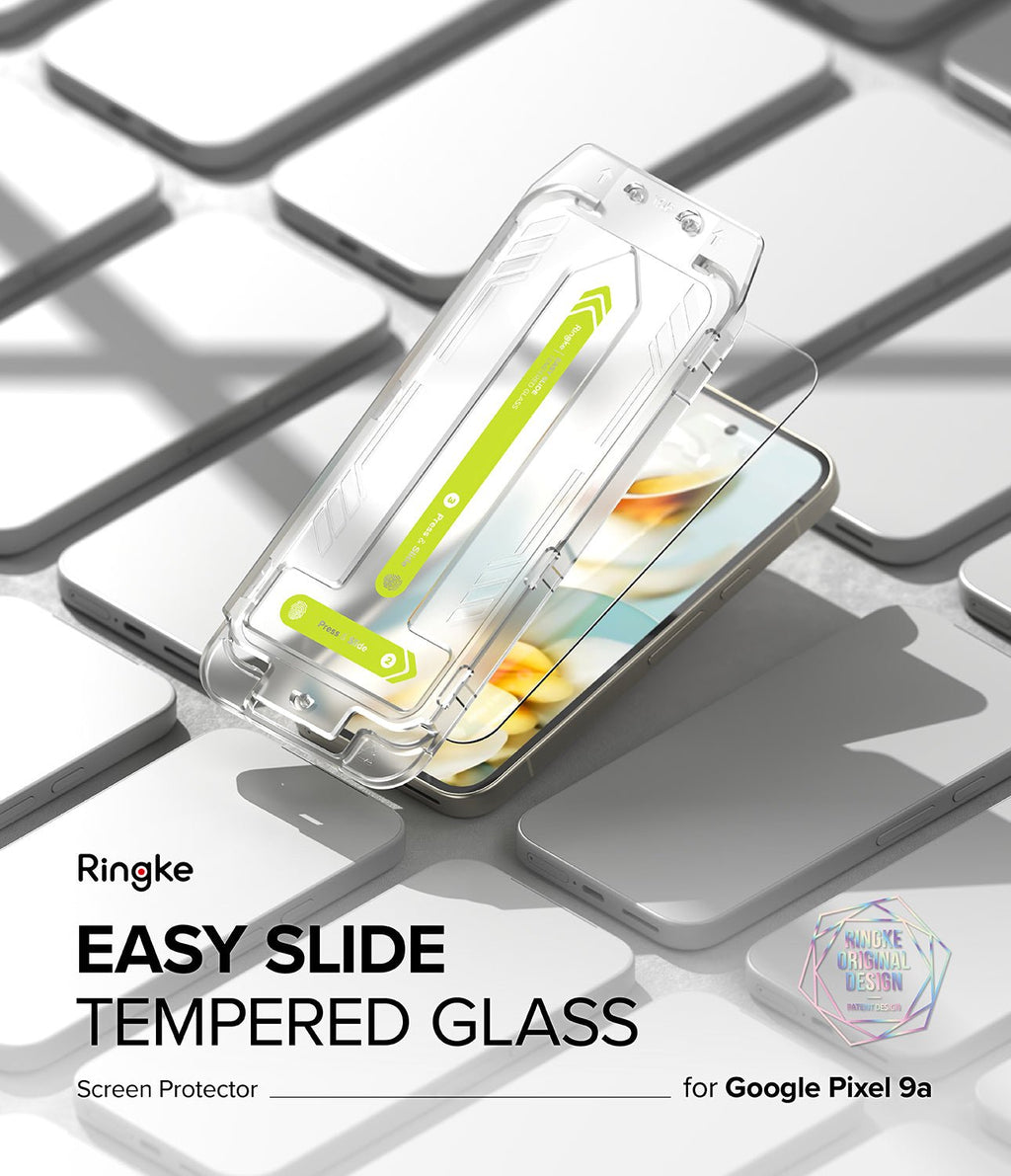 Tempered Glass Google Pixel 9a Ringke Easy Slide Αντιχαρακτικό Γυαλί Προστασίας Οθόνης 2 Τεμάχια - Clear (8800293853497)