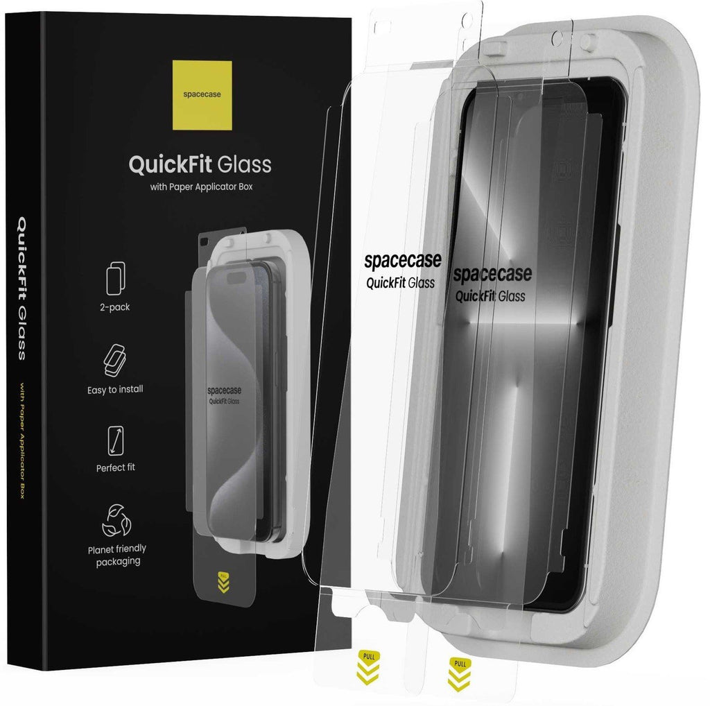 Tempered Glass iPhone 14 Plus / 13 Pro Max Spacecase QuickFit Glass Αντιχαρακτικό Γυαλί Προστασίας Οθόνης με Απλικατέρ QuickF