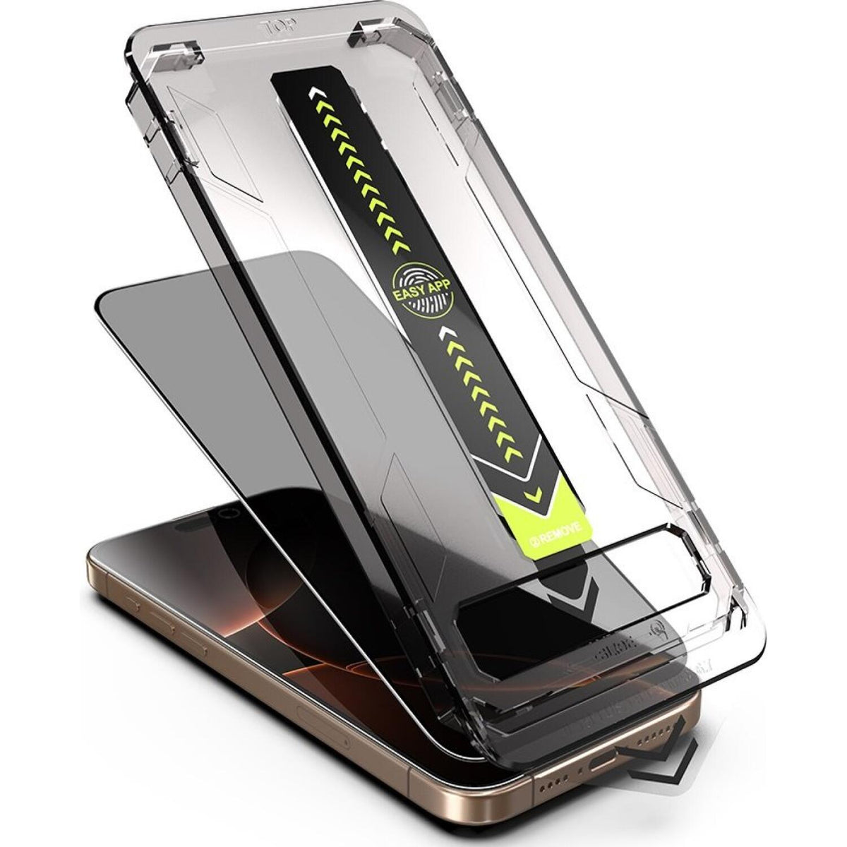 Tempered Glass iPhone 14 Plus / 13 Pro Max Techsuit Privacy TitanGlass Full Cover Full Face Αντιχαρακτικό Γυαλί Προστασίας Απ