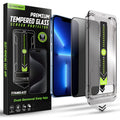 Tempered Glass iPhone 14 Plus / 13 Pro Max Techsuit Privacy TitanGlass Full Cover Full Face Αντιχαρακτικό Γυαλί Προστασίας Απ
