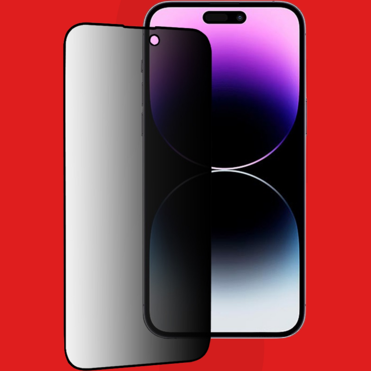 Tempered Glass iPhone 14 Pro Max Techsuit 111D Privacy Full Glue Full Face Αντιχαρακτικό Γυαλί Προστασίας Απορρήτου Οθόνης - 