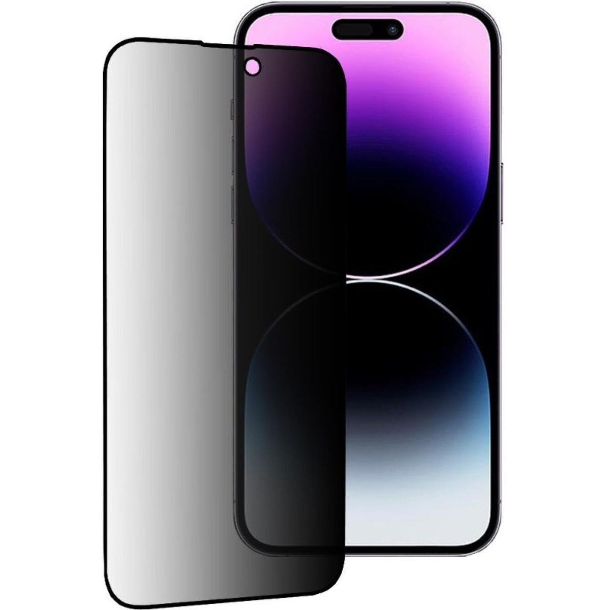 Tempered Glass iPhone 14 Pro Max Techsuit 111D Privacy Full Glue Full Face Αντιχαρακτικό Γυαλί Προστασίας Απορρήτου Οθόνης - 