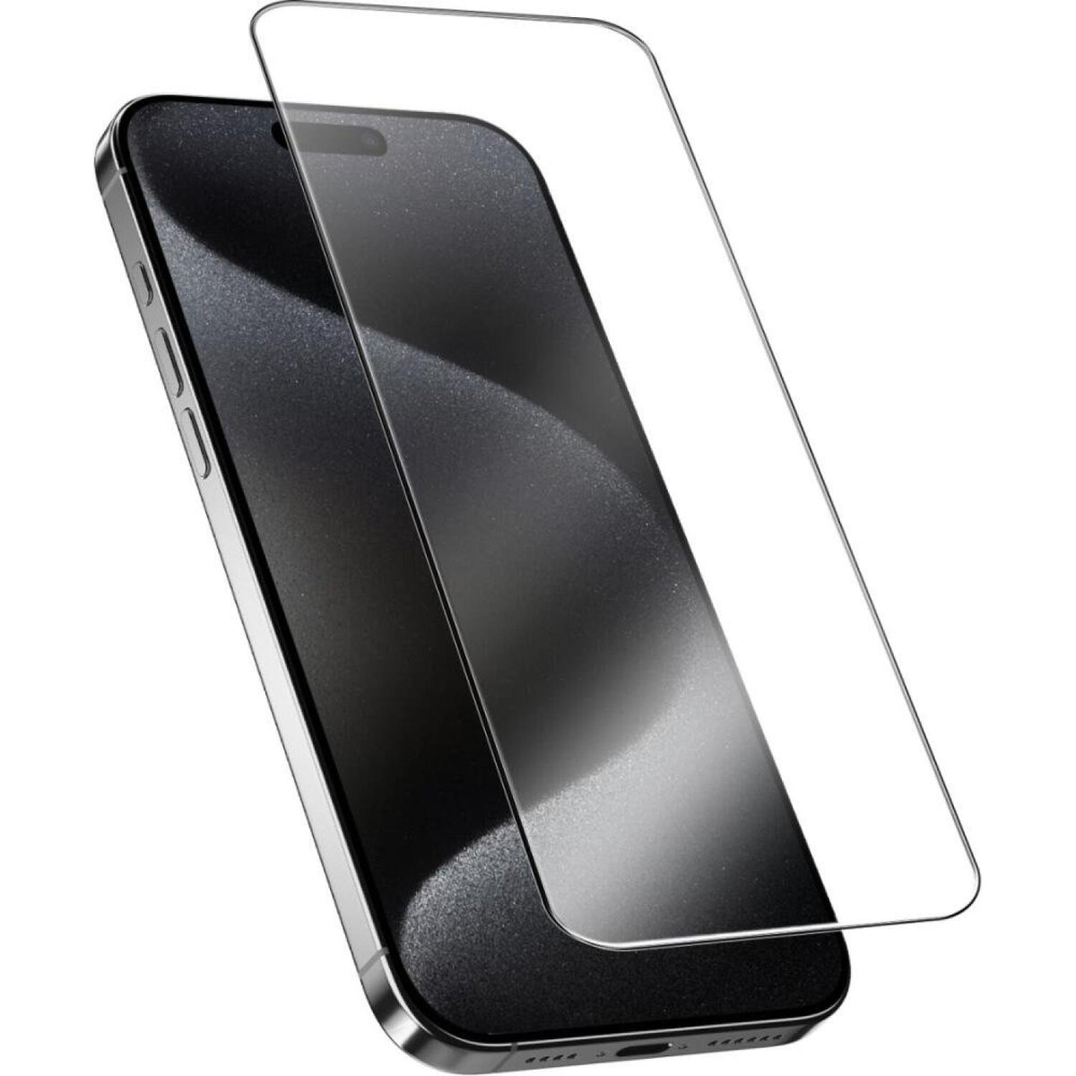 Tempered Glass iPhone 15 Pro Max Nekit Pure Premium Ανθεκτικό 9Η+ Full Face Αντιχαρακτικό Γυαλί Προστασίας Οθόνης με Απλικατέ