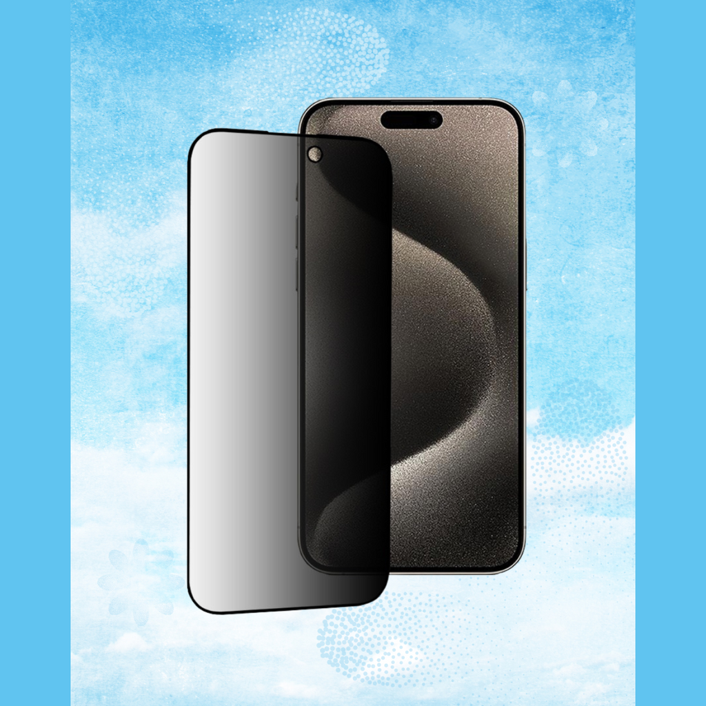 Tempered Glass iPhone 15 Pro Max Techsuit 111D Privacy Full Glue Full Face Αντιχαρακτικό Γυαλί Προστασίας Απορρήτου Οθόνης - 