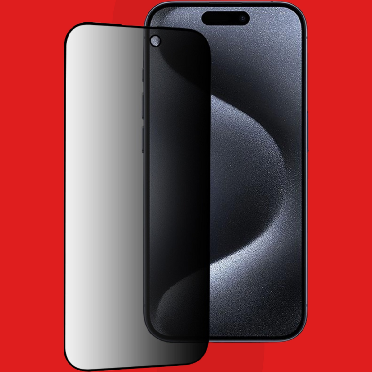 Tempered Glass iPhone 15 Pro Techsuit 111D Privacy Full Glue Full Face Αντιχαρακτικό Γυαλί Προστασίας Απορρήτου Οθόνης - Blac